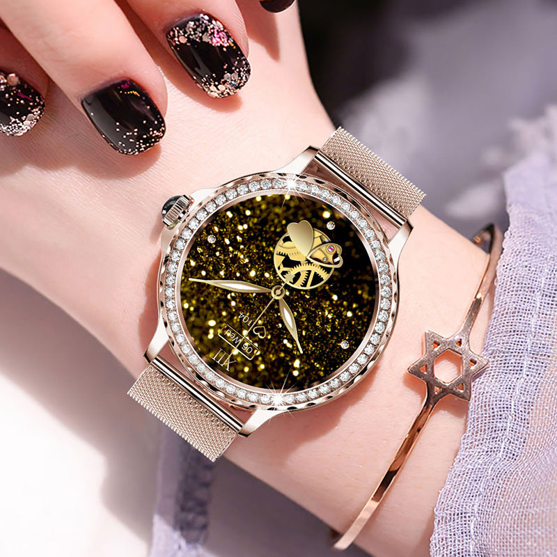 MakerVid™ Luxury Diamond Smart Bracelet - Elegant Women's Fitness Watch