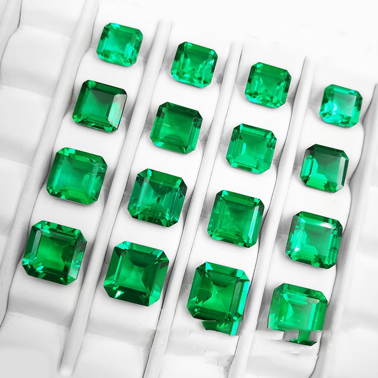 MakerVid™ Premium Octagonal Lab-Grown Emerald - Timeless Wedding Gemstone