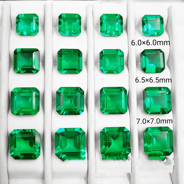 MakerVid™ Premium Octagonal Lab-Grown Emerald - Timeless Wedding Gemstone