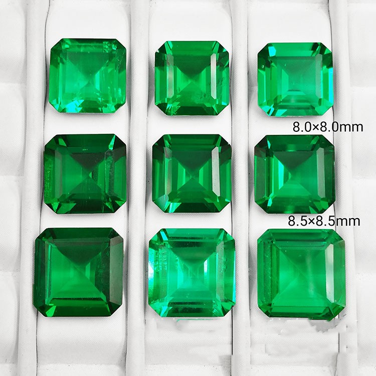 MakerVid™ Premium Octagonal Lab-Grown Emerald - Timeless Wedding Gemstone